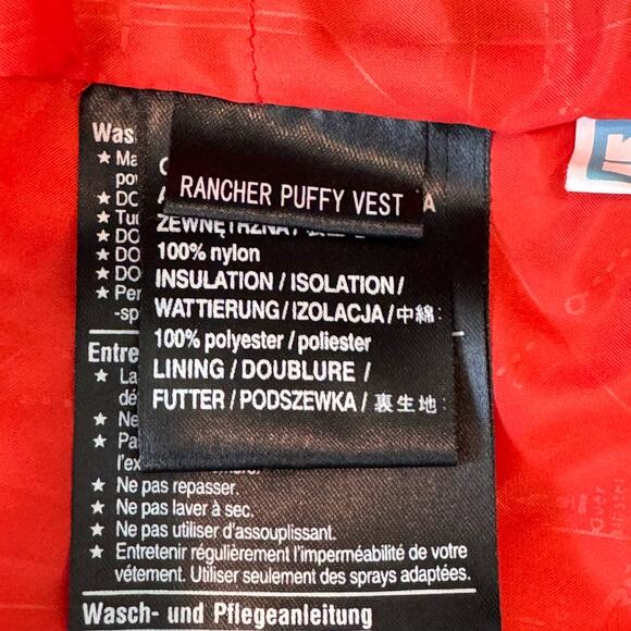 Burton Rancher Puffy Vest Brown Size MEDIUM Full Zip and Snap Front‎ - Picture 8 of 10